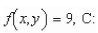 Find the area of the lateral surface over the curve C in the xy-plane and under the surface   where Lateral surface     line from   A)    B)    C)    D)    E)   