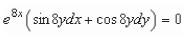 Find the particular solution of the differential equation   that satisfies the initial condition   A)    B)    C)    D)    E)   