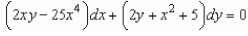Find the particular solution of the differential equation   that satisfies the initial condition   A)    B)    C)    D)    E)   