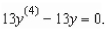 Find the general solution of the linear differential equation   A)    B)    C)    D)    E)   