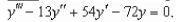 Find the general solution of the linear differential equation   A)    B)    C)    D)    E)   