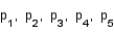 Suppose that a response can fall into one of k = 5 categories with probabilities   , and that n = 250 responses produced these category counts:   Are the five categories equally likely to occur? If you were to test this hypothesis using the chi-square statistic, how many degrees of freedom would the test have? ______________ Compute   : ______________ Reject   when   > ______________. Conclude that the five salespersons ______________ equally like to sell cars.