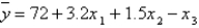 In a multiple regression problem involving 24 observations and three independent variables, the estimated regression equation is   . For this model, SST = 800 and SSE = 245. Then, the value of the F statistic for testing the significance of the model is 15.102.