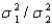 Independent random samples from two normal populations produced the variances listed here:   Do the data provide sufficient evidence to indicate that   differs from   ? Test using   = .05. Test Statistic = ______________ Reject Region: Reject H<sub>0</sub> if F> ______________ Conclusion: ______________ One ______________ conclude that the variances are different. Find the approximate p-value for the test and interpret its value. ______________ Enter (n1, n2) Develop a 95% confidence interval for   . CI = ______________ Enter (n1, n2)