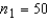 Two independent random samples of sizes   and   have been selected from binomial populations with parameters   and   , respectively, and resulted in 38 and 65 success, respectively. Then, the point estimation of the difference   is -27.