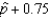 Suppose that a 95% confidence interval for the population proportion p is given by   . This notation means that we are 95% confident that p falls between   and   .