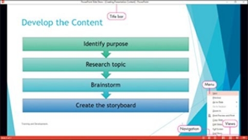   The figure shown above shows a screen using ________ view. A)  Slide Sorter B)  Outline C)  Presenter D)  Reading 