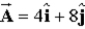 Two vectors   and   are given by   and   . The scalar product of   and a third vector   is −16. The scalar product of   and   is +18. The z component of   is 0. What is the magnitude of   ? A)  7.8 B)  6.4 C)  3.6 D)  5.0 E)  4.8