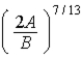 In the Lennard-Jones model of the hydrogen molecule, the potential is given by   . In this model, the minimum internuclear separation, r<sub>0</sub>, is A)    . B)    . C)    . D)    . E)    .