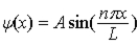 The wave function for a particle in a box of length L is given by   . If the box extends from x = 0 to x = L, at which of the following positions is the highest probability for finding the particle? A)  x = 0.33 L B)  x = 0.04 L C)  x = 0.60 L D)  Both (a)  and (b) . E)  Both (b)  and (c) .