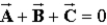 When three vectors,   ,   , and   are placed head to tail, the vector sum   . If the vectors all have the same magnitude, the angle between the directions of any two adjacent vectors is A)  30° B)  60° C)  90° D)  120° E)  150°