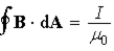 Gauss's Law states that the net electric flux,   , through any closed surface is proportional to the charge enclosed:   . The analogous formula for magnetic fields is: A)    . B)    . C)    . D)    . E)    .