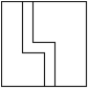 Can the lines in the figure below be equipotential lines?   A)  No, because there are sharp corners. B)  No, because they are isolated lines. C)  Yes, because any lines within a charge distribution are equipotential lines. D)  Yes, they might be boundary lines of the two surfaces of a conductor. E)  It is not possible to say without further information.