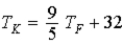 A student has written the equation below to convert a temperature in degrees Fahrenheit into Kelvins. What is wrong with this equation?   A)  The factor in front of T<sub>F</sub> should be   . B)  The numerical factor   should multiply (T<sub>F</sub> − 32) . C)  An additional 273.15 Kelvins must be added to the right side of the equation. D)  All the corrections above are required. E)  Only corrections (b)  and (c)  are required.