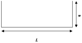 As shown below, a garden room has three walls, a floor and a roof, but is open to the garden on one side. The wall widths are L and w. The roof height is h. When traveling sound waves enter the room, standing sound waves can be present in the room if the wavelength of the standing waves is   A)    , where n is a positive integer. B)    , where n is an odd integer. C)    , where n is an even integer. D)  in all cases listed above. E)  given by (a)  or (b)  above, but not by (c) .