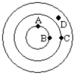 Exhibit 18-1 The figure below shows wave crests after a stone is thrown into a pond.   Use this exhibit to answer the following question(s) . -Refer to Exhibit 18-1. The phase difference in radians between points A and B is A)  0. B)    . C)    . D)  π. E)    .