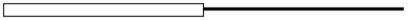 The figure below represents a string which has a heavy section and a light section. The mass per unit length of the heavy section is 16 times as large as the mass per unit length of the light section. When the string is under tension, the speed of a pulse traveling in the heavy section is ____ times the speed of that same pulse traveling in the light section.   A)    B)    C)    D)  2 E)  4
