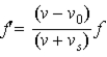 A friend hands you an equation sheet with the following equation for the Doppler effect:   . This version of the equation is correct with signs as given only if A)  the observer and source are approaching each other. B)  the observer is approaching the source while the source is moving away from the observer. C)  the observer is moving away from the source while the source is approaching the observer. D)  the observer and source are moving away from each other. E)  the observer and source are moving in perpendicular directions.