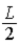 Exhibit 12-1 A square of side   is removed from one corner of a square sandwich that has sides of length L. The center of mass of the remainder of the sandwich moves from C to C'.   Use this exhibit to answer the following question(s) . -Refer to Exhibit 12-1. The distance from C to C' is A)    . B)    . C)    . D)    . E)    .