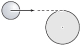 A particle of mass m = 0.10 kg and speed v<sub>0</sub> = 5.0 m/s collides and sticks to the end of a uniform solid cylinder of mass M = 1.0 kg and radius R = 20 cm. If the cylinder is initially at rest and is pivoted about a frictionless axle through its center, what is the final angular velocity (in rad/s)  of the system after the collision?   A)  8.1 B)  2.0 C)  6.1 D)  4.2 E)  10
