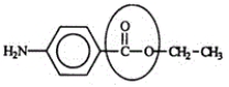 Benzocaine is from a family of chemicals that are good local anesthetics. Identify the functional group circled.   A) Aldehyde B) Ketone C) Ester D) Carboxylic acid E) Carbonyl