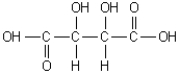 Tartaric acid, shown below, is a dihydroxycarboxylic acid. How many chiral centers does it possess?   A) 0 B) 1 C) 2 D) 3 E) 4