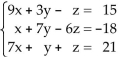 Use a graphing utility to solve the system of linear equations and give the solution of the system. -  A)    B)    C)    D)   
