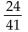 Solve the problem. -The psychology lab at a college is staffed by 9 male doctoral students, 8 female doctoral students, 10 maleundergraduates, and 14 female undergraduates. If a person is selected at random from the group, find theprobability that the selected person is an undergraduate or a female. A)    B)    C)    D)   