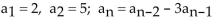 The sequence is defined recursively. Write the first four terms. -  A)    B) a   C)    D)   
