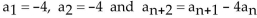Solve. -Given that   what is the fifth term of this recursively definedsequence? A)    B)    C)    D)   