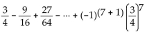 Express the sum using summation notation. -  A)    B)    C)    D)   