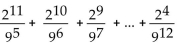 Express the sum using summation notation. -  A)    B)    C)    D)   