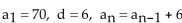 Find the first term, the common difference, and give a recursive formula for the arithmetic sequence. -8th term is 28; 13th term is -2 A)    B)    C)    D)   