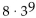 Use a graphing utility to find the sum of the geometric sequence. Round answer to two decimal places, if necessary. --8 - 24 - 72 - 216 - 648 - ... -   A) -236,192 B) -236,212 C) -236,155 D) -236,190