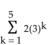 Use a graphing utility to find the sum of the geometric sequence. Round answer to two decimal places, if necessary. -  A) 726 B) 1,230 C) 87 D) 24