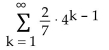 Determine whether the infinite geometric series converges or diverges. If it converges, find its sum. -  A) Converges;   B) Converges;   C) Converges; ∞ D) Diverges
