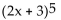 Use the Binomial Theorem to find the indicated coefficient or term. -The 5th term in the expansion of   A) 810x B)    C) 1,215 D) 270x