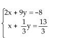 Solve the system of equations by substitution. -  A) x = 5, y = -2; (5, -2)  B) x = -5, y = 2; (-5, 2)  C) x = 5, y = 2; (5, 2)  D) x = -5, y = -2; ( -5, -2) 