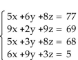 Write the augmented matrix for the system. -  A)    B)    C)    D)   