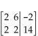 Write the system of equations associated with the augmented matrix. Do not solve. -  A)    B)    C)    D)   