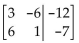 Perform the row operation(s) on the given augmented matrix. -    A)    B)    C)    D)   