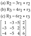 Perform the row operation(s) on the given augmented matrix. -  A)    B)    C)    D)   