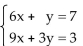 Solve the system of equations using matrices (row operations) . If the system has no solution, say that it is inconsistent. -  A) x = 2, y = -5; (2, -5)  B) x = -5, y = 2; (-5, 2)  C) x = -5, y = -2; (-5, -2)  D) inconsistent