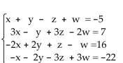 Write the word or phrase that best completes each statement or answers the question. -  A) x = -2, y = 3, z = 4, w = -2; (-2, 3, 4, -2)  B)    C) x = 2, y = -3, z = -4, w = -2; (2, -3, -4, -2)  D)   