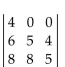 Find the value of the determinant. -  A) -28 B) 228 C) 28 D) -23