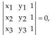 Solve the problem. -Determinants are used to show that three points lie on the same line (are collinear) . If   then the points   are collinear. If the determinant does not equal 0, then thepoints are not collinear. Are the points (9, 2) , (0, -6) , and (45, 35) collinear? A) No B) Yes