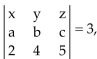 Solve the problem. -Given that   find the value of the determinant   A) -9 B) 9 C) 0 D) 6