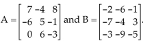 Perform the indicated operation(s) , whenever possible. -Let   Find A - B. A)    B)    C)    D)   