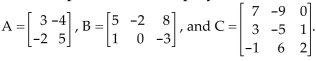 Perform the indicated operations and simplify. -Let   Find AB + BC. A)    B)    C)    D)   