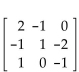Each matrix is nonsingular. Find the inverse of the matrix. Be sure to check your answer. -  A)    B)    C)    D)   